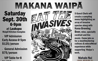 Makana Waipā Saturday, September 30th | read article